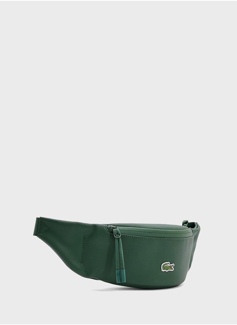 Logo Zip Over Crossbody