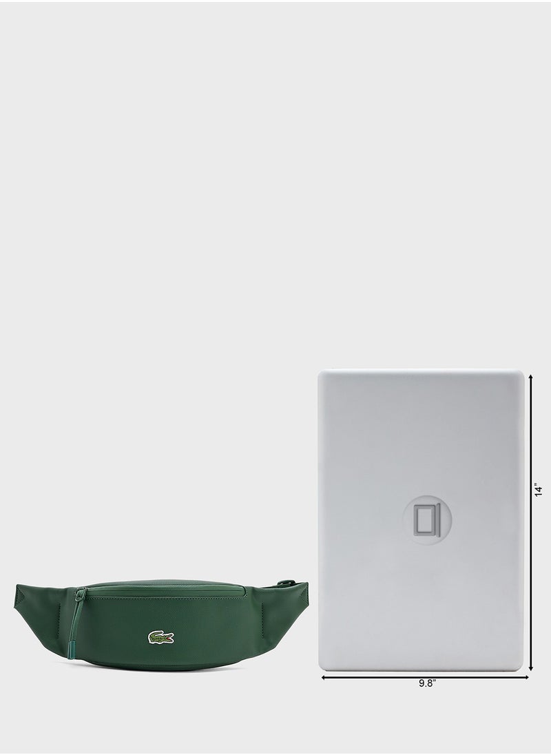 Logo Zip Over Crossbody