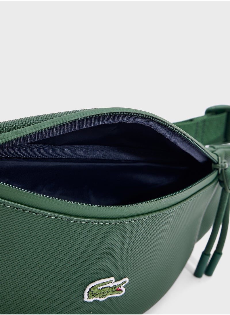 Logo Zip Over Crossbody