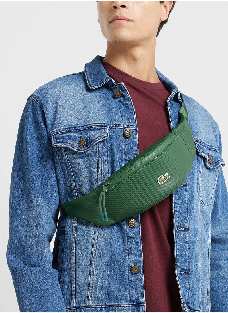 Logo Zip Over Crossbody