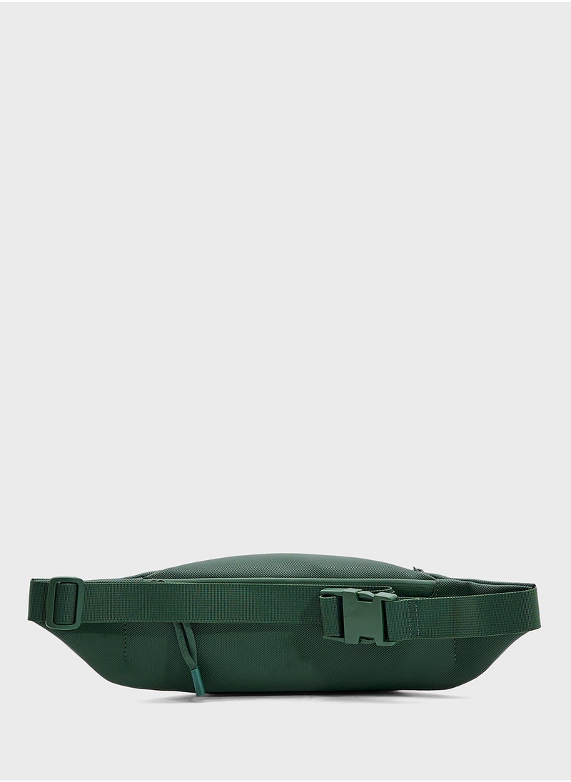 Logo Zip Over Crossbody