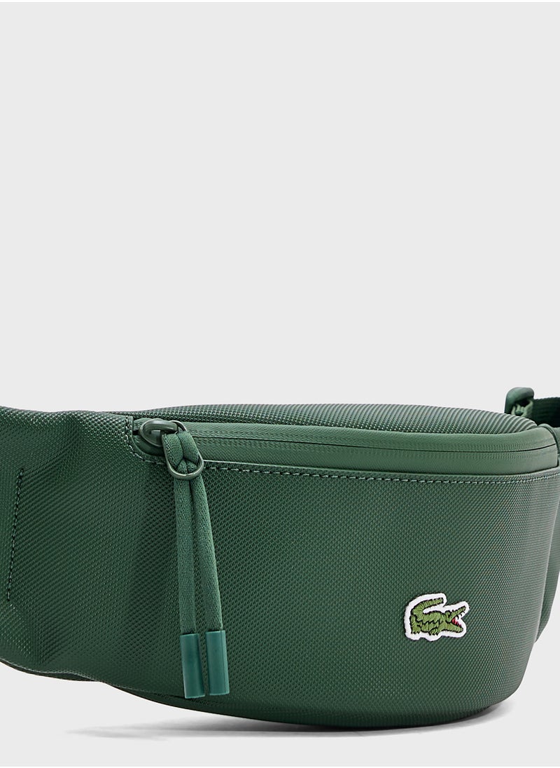 Logo Zip Over Crossbody