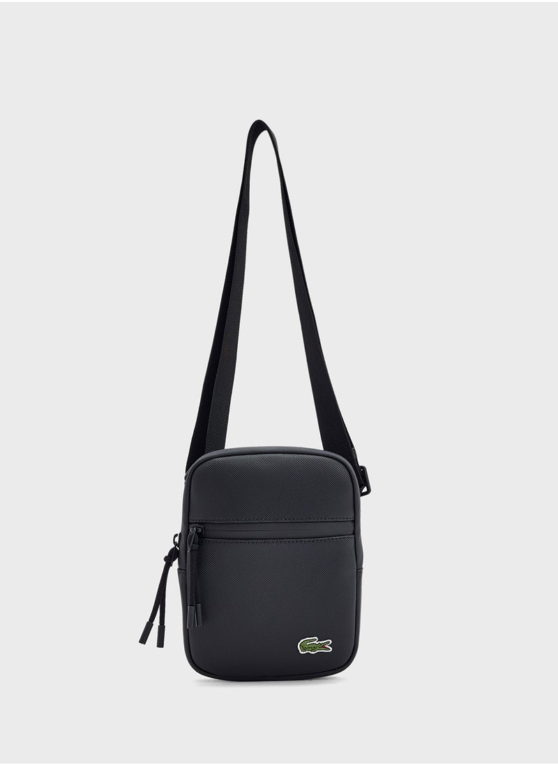 Logo Zip Over Crossbody
