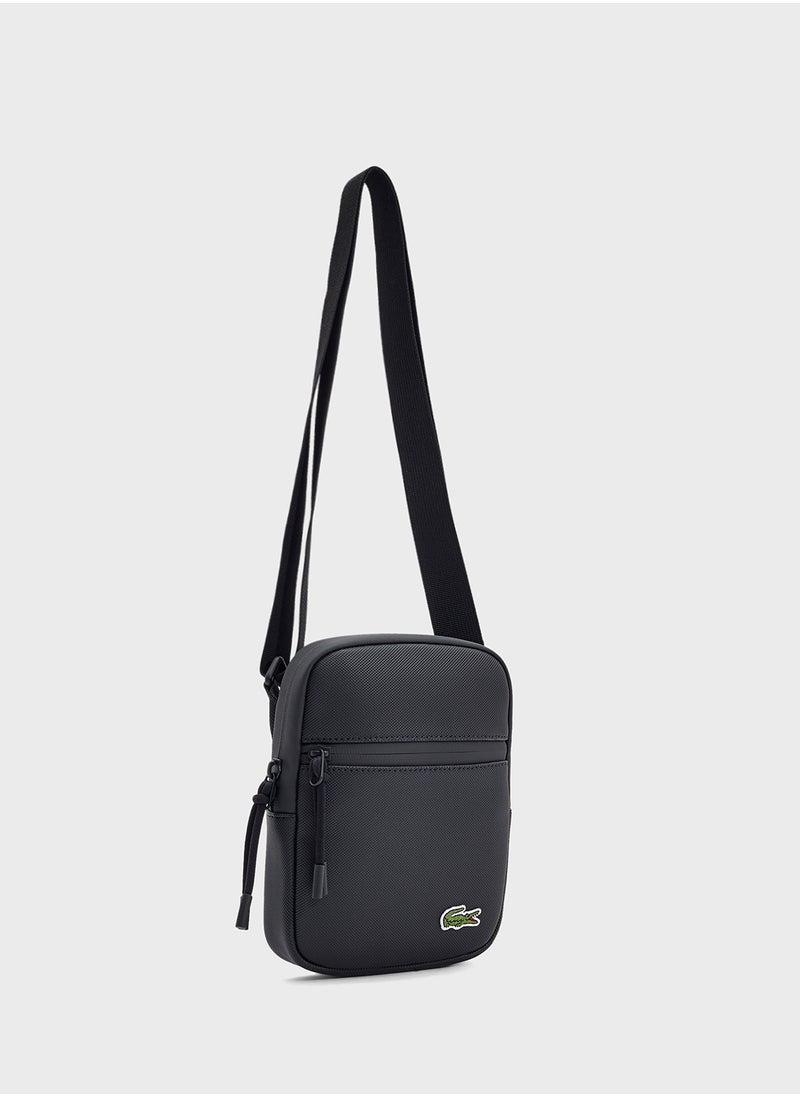 Logo Zip Over Crossbody