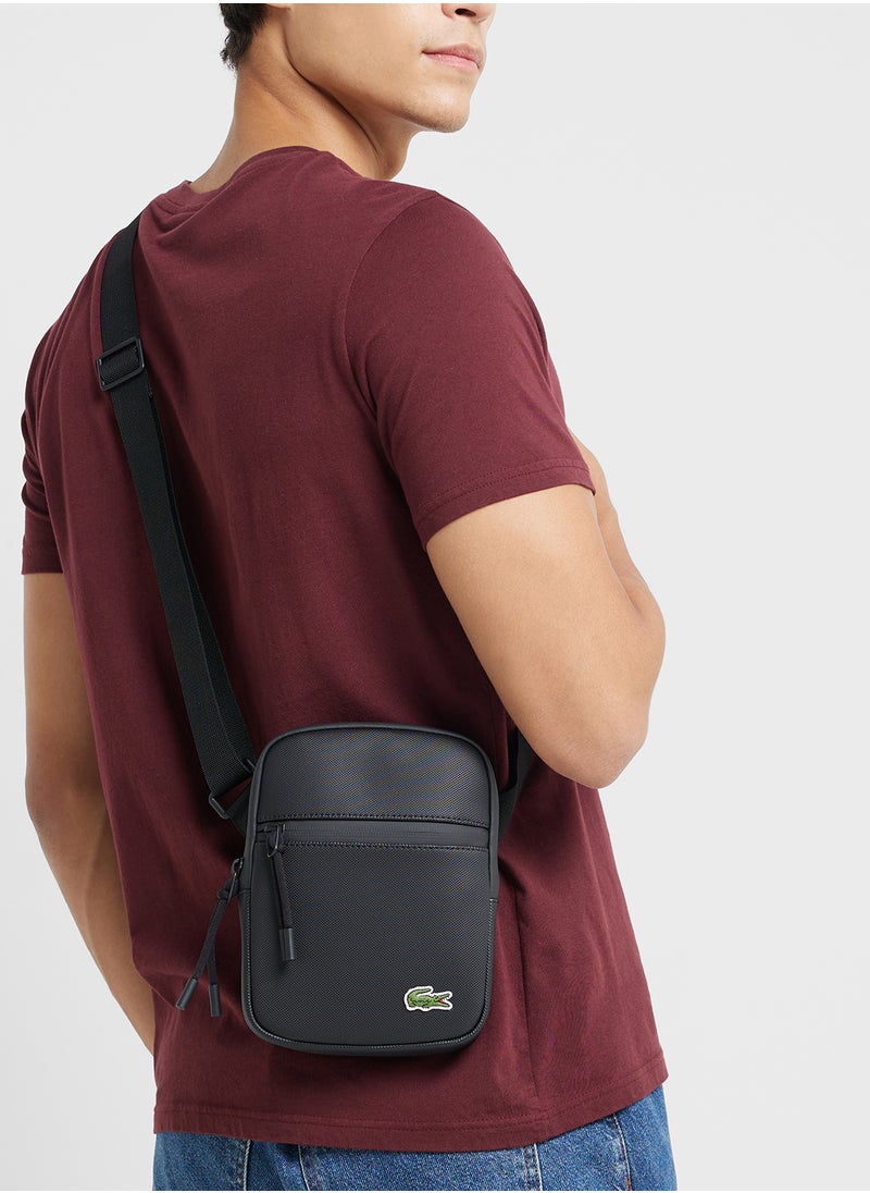 Logo Zip Over Crossbody