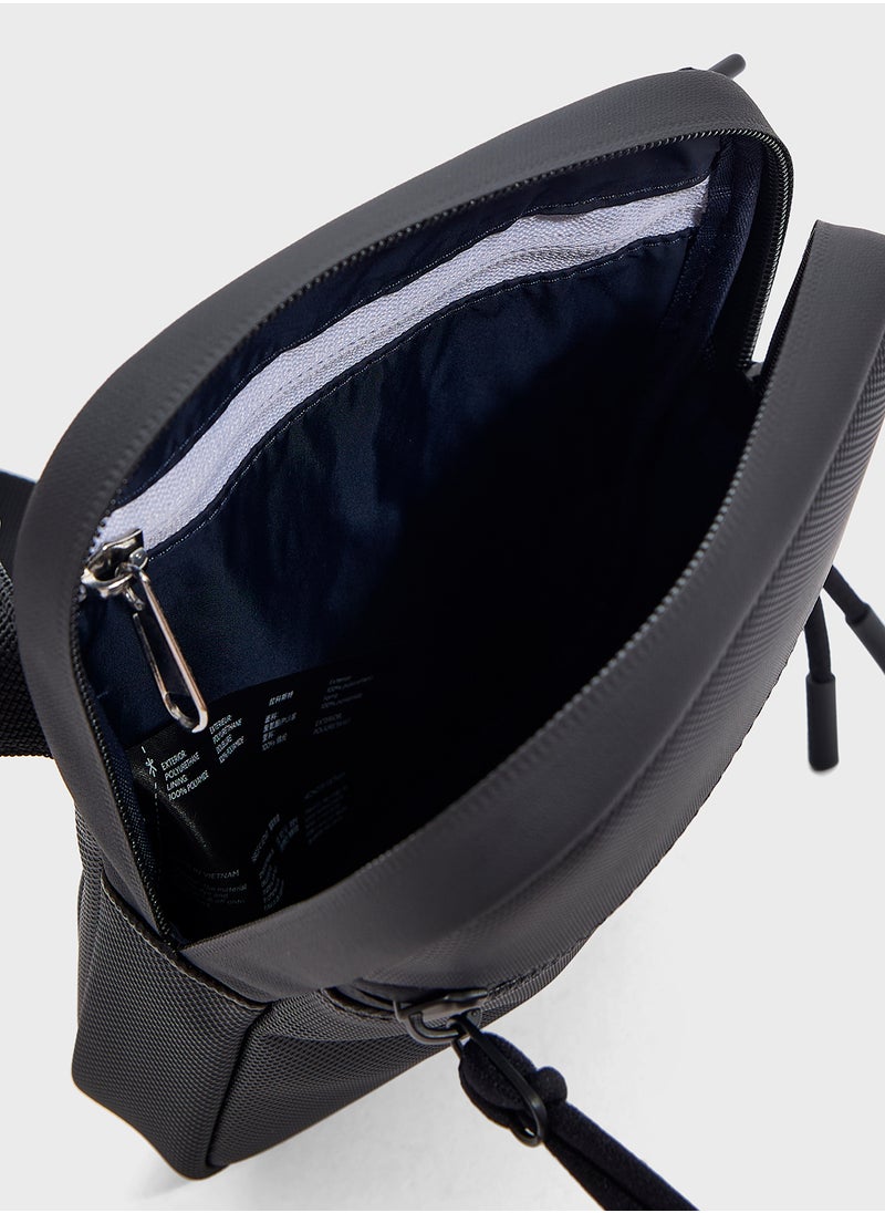 Logo Zip Over Crossbody