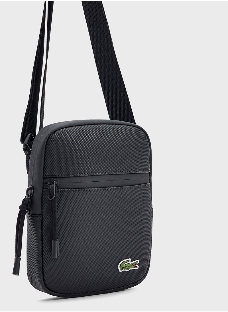 Logo Zip Over Crossbody