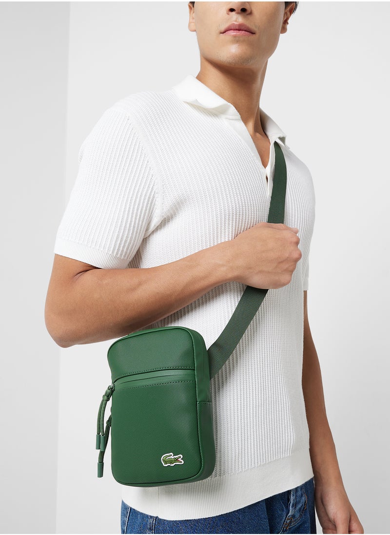 Logo Zip Over Crossbody