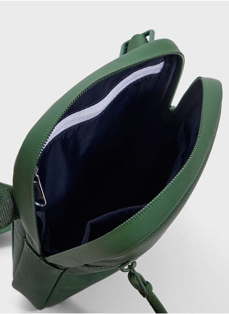 Logo Zip Over Crossbody