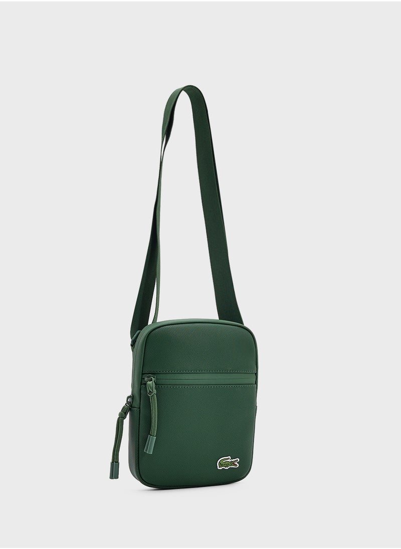 Logo Zip Over Crossbody