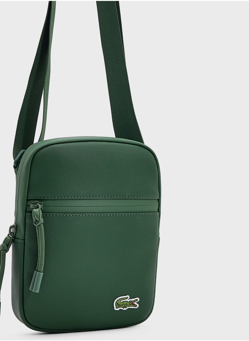 Logo Zip Over Crossbody