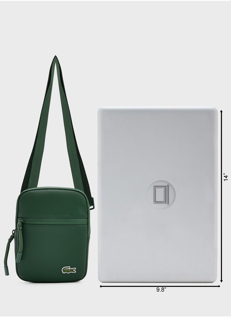 Logo Zip Over Crossbody