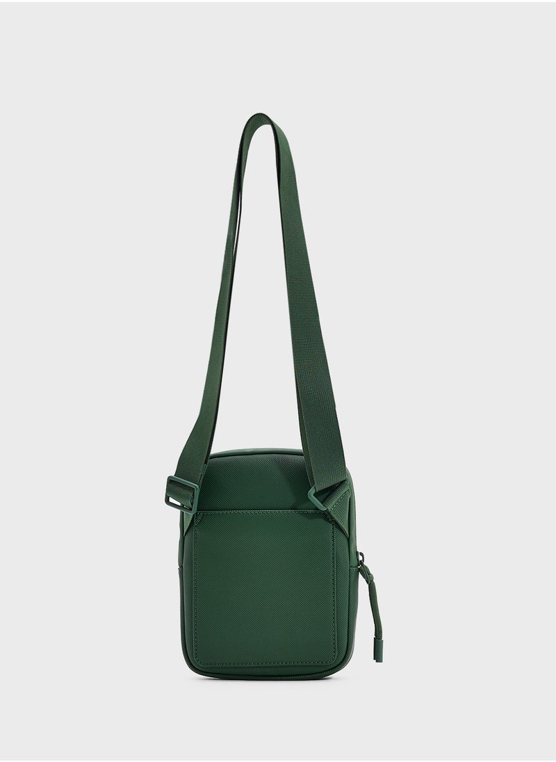 Logo Zip Over Crossbody
