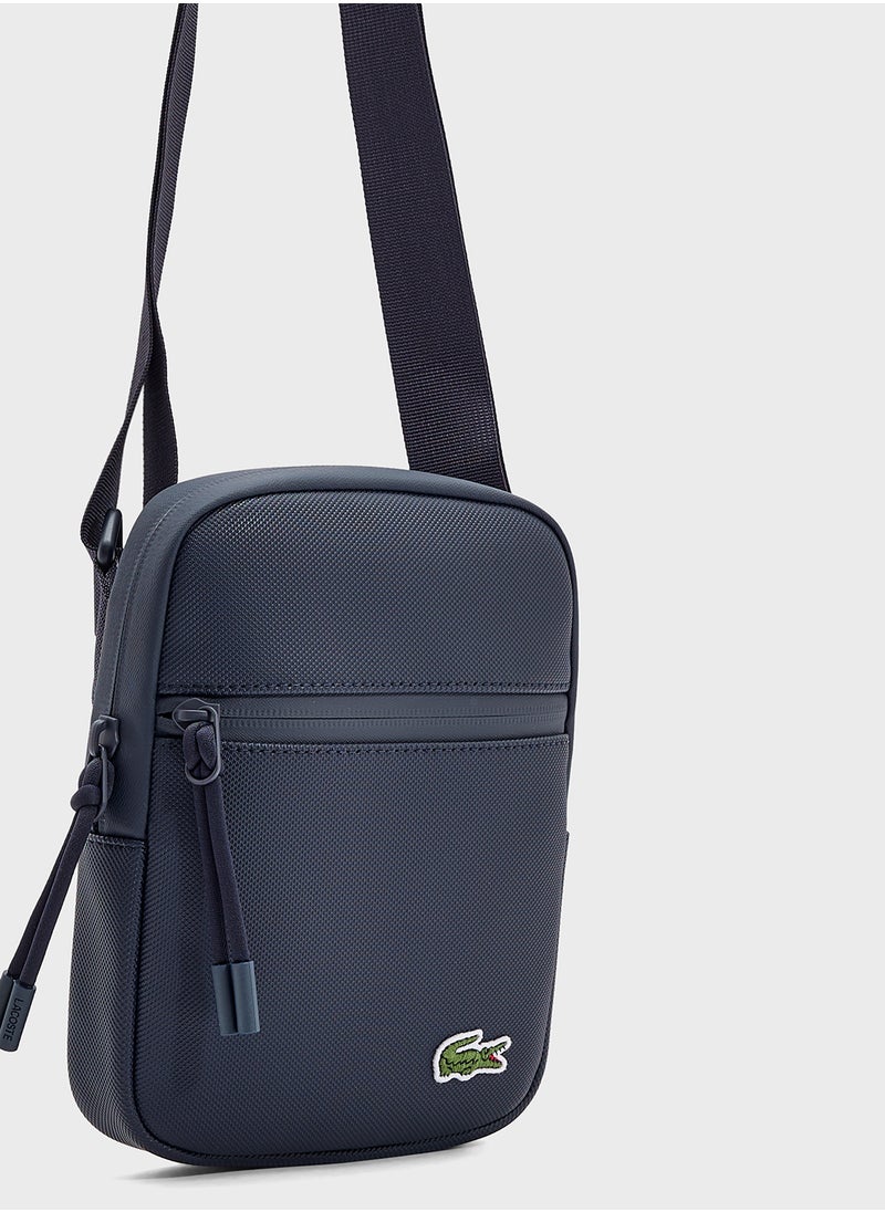 Logo Zip Over Crossbody