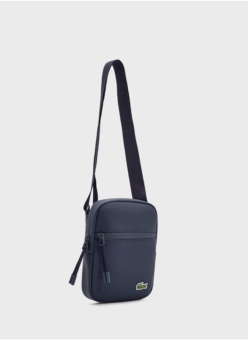 Logo Zip Over Crossbody