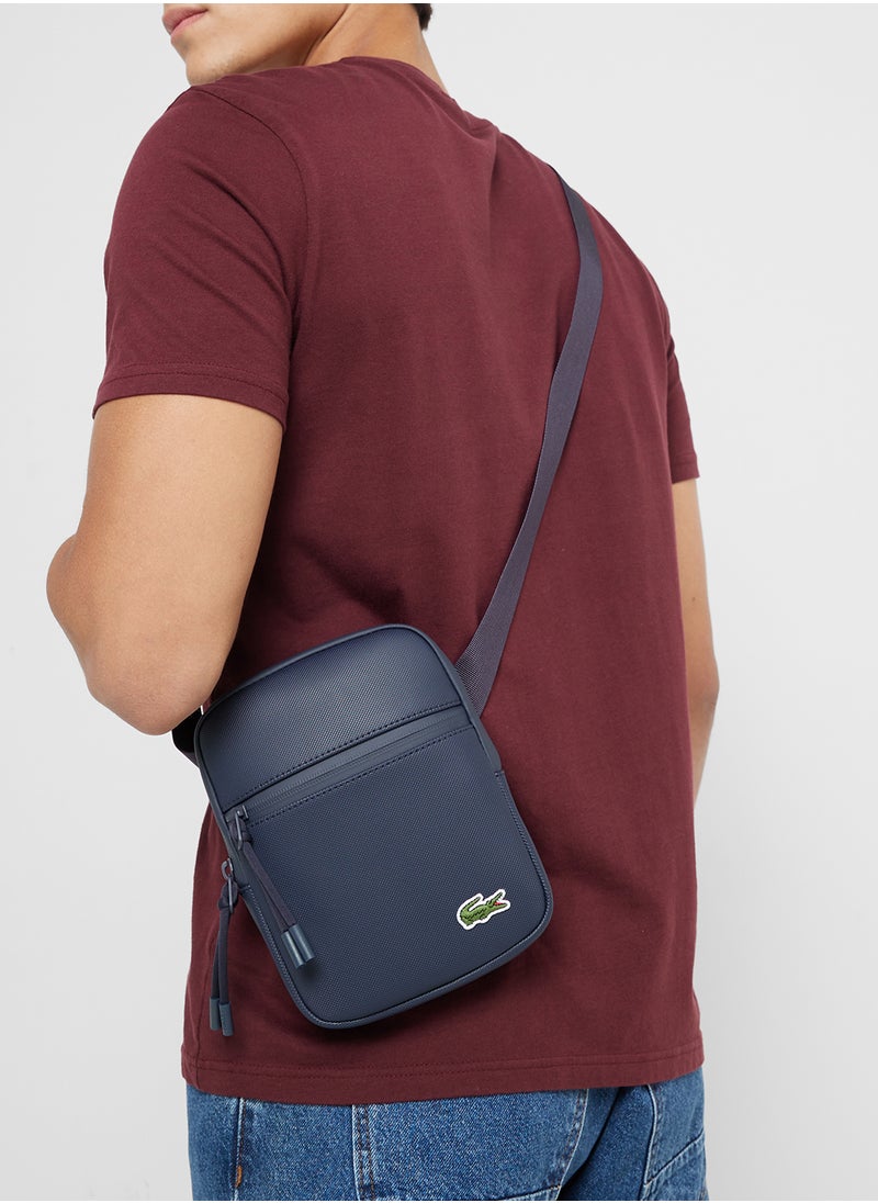 Logo Zip Over Crossbody