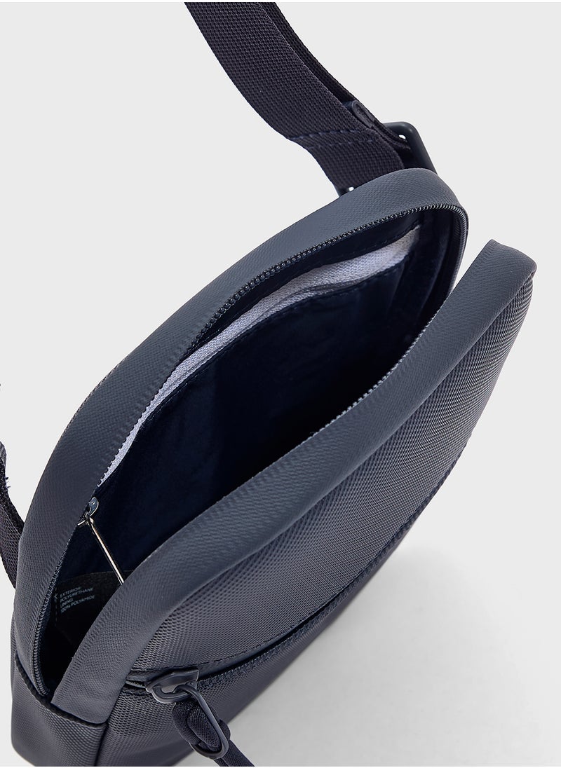 Logo Zip Over Crossbody