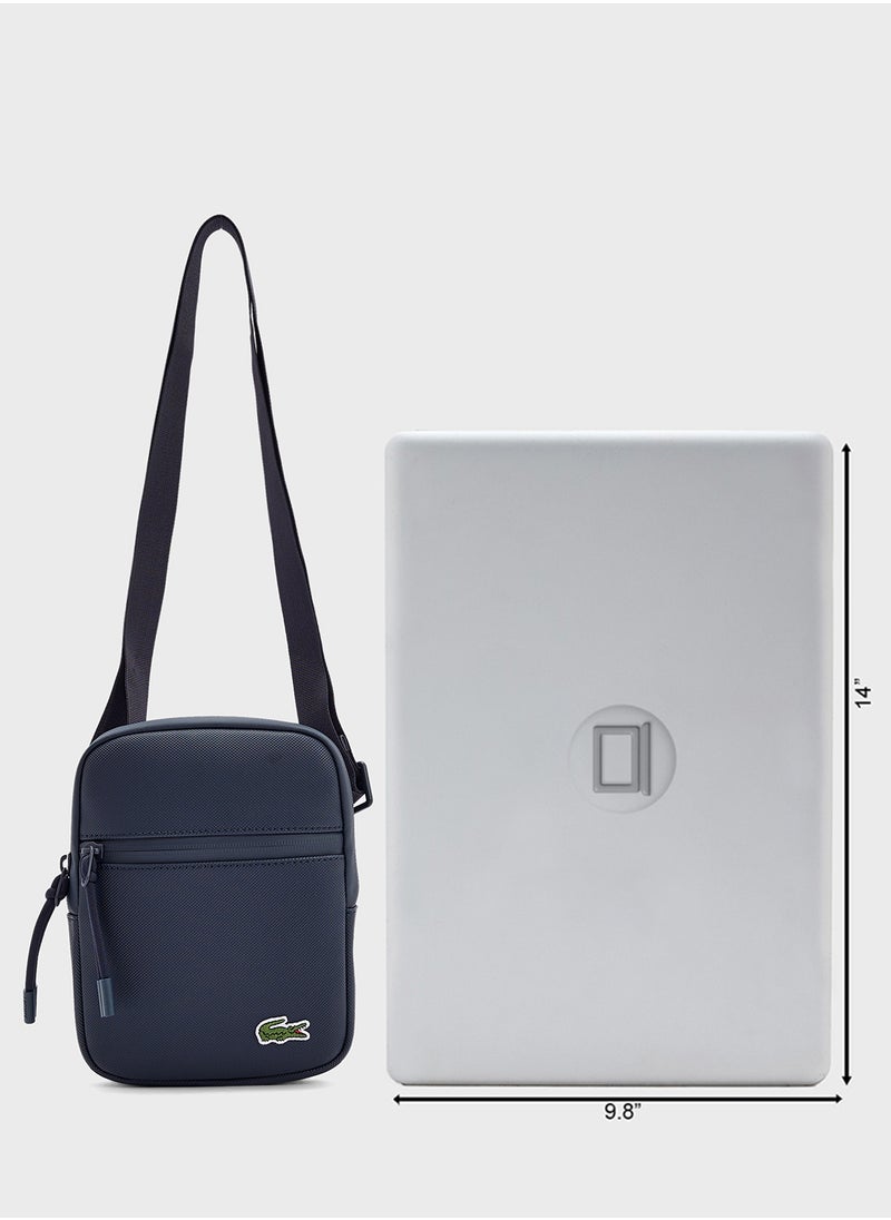 Logo Zip Over Crossbody