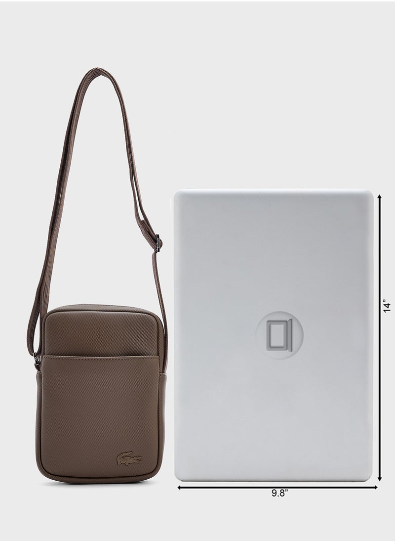 Logo Zip Over Crossbody