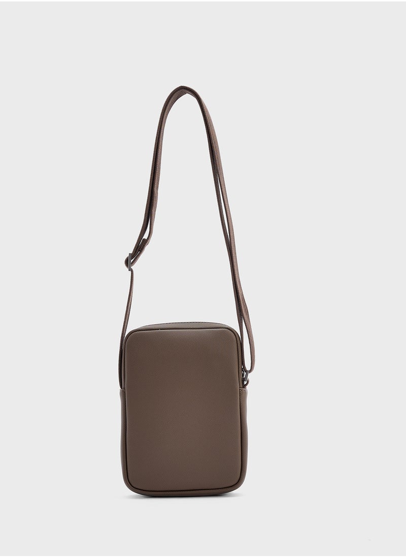 Logo Zip Over Crossbody
