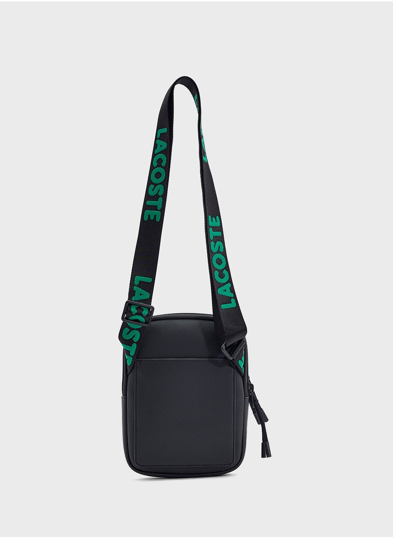 Logo Zip Over Crossbody
