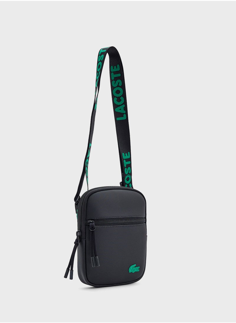 Logo Zip Over Crossbody