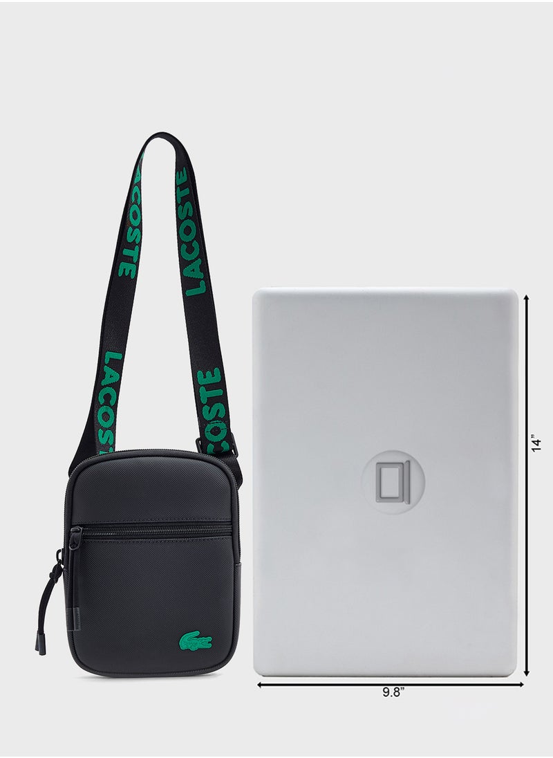 Logo Zip Over Crossbody