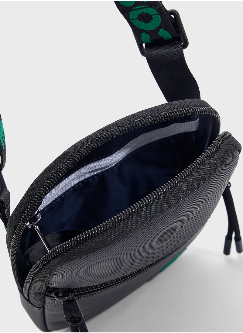 Logo Zip Over Crossbody