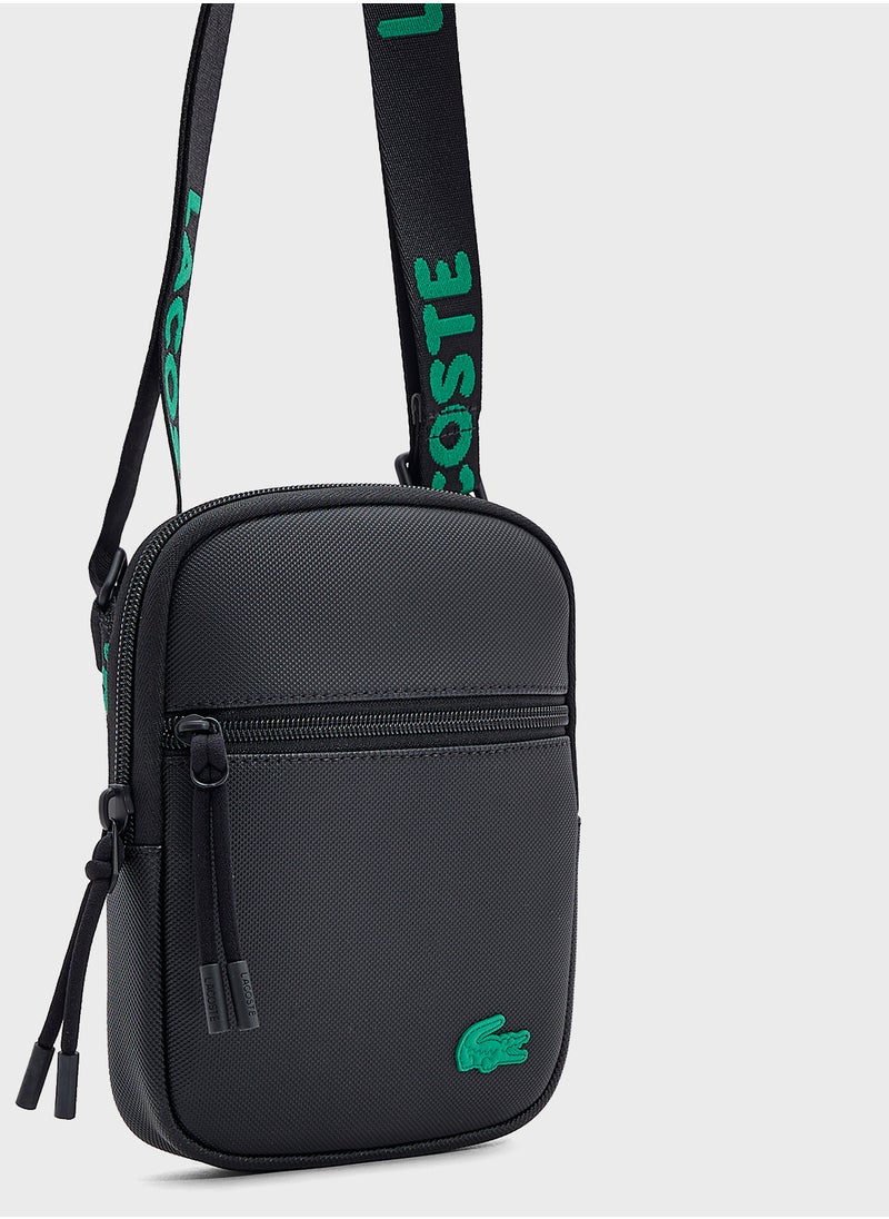 Logo Zip Over Crossbody