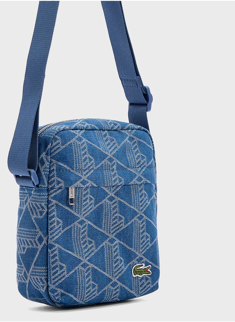 Logo Zip Over Crossbody