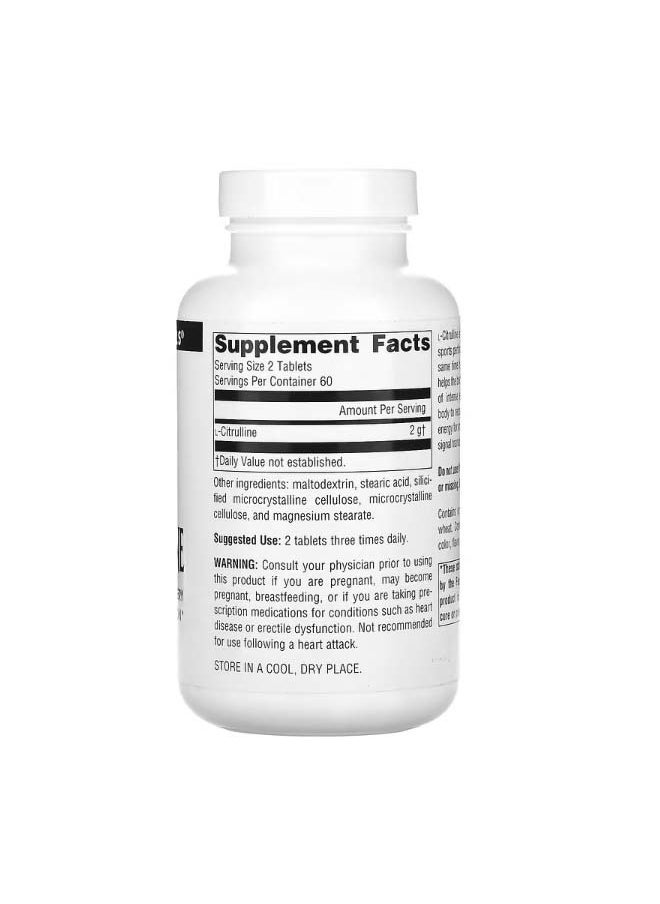 L Citrulline Free Form 1000 mg 120 Tablets