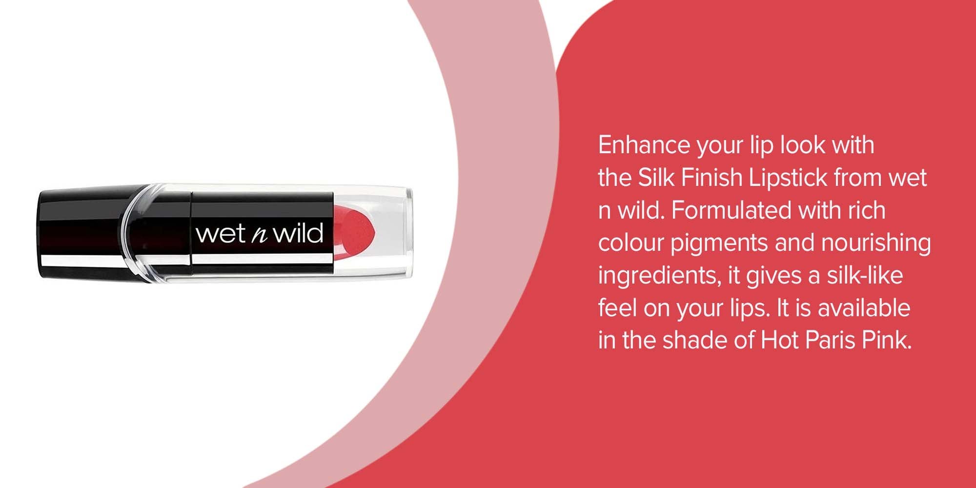 Silk Finish Lipstick Hot Paris Pink