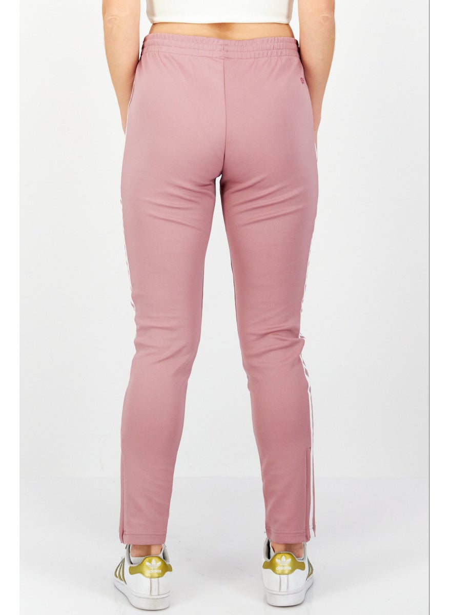 Women Sportswear Fit Pull On Training Sweatpants, Light Pink/White