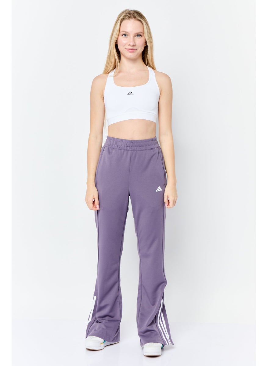 Women Slim Fit Training Track Pants, Purple