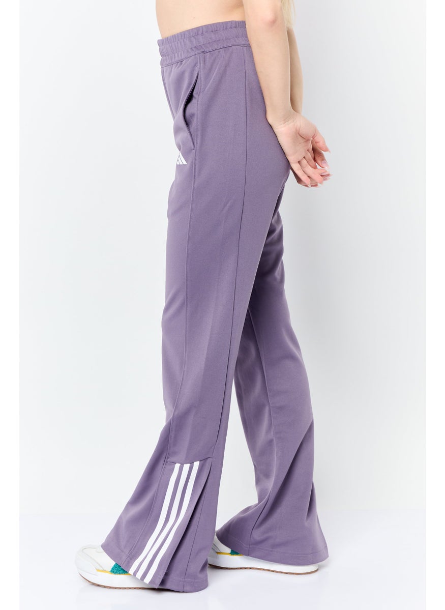 Women Slim Fit Training Track Pants, Purple