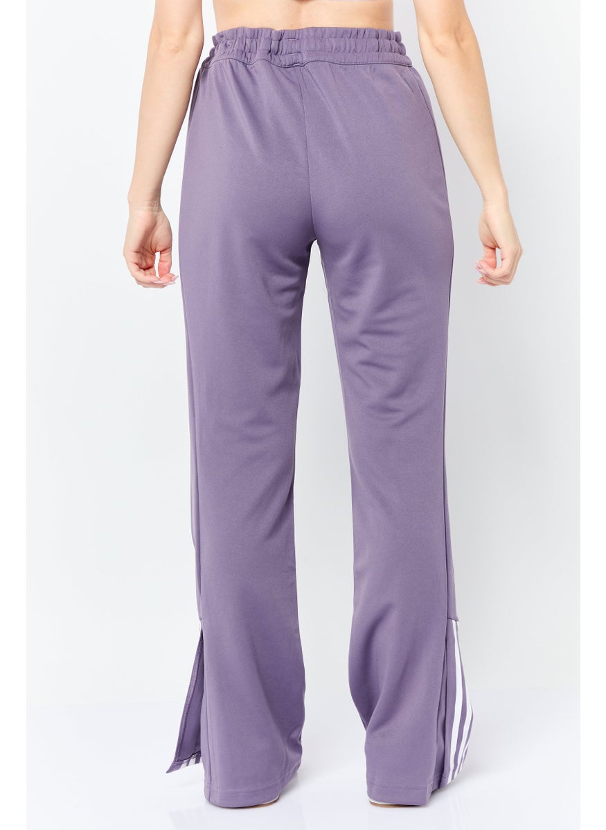 Women Slim Fit Training Track Pants, Purple