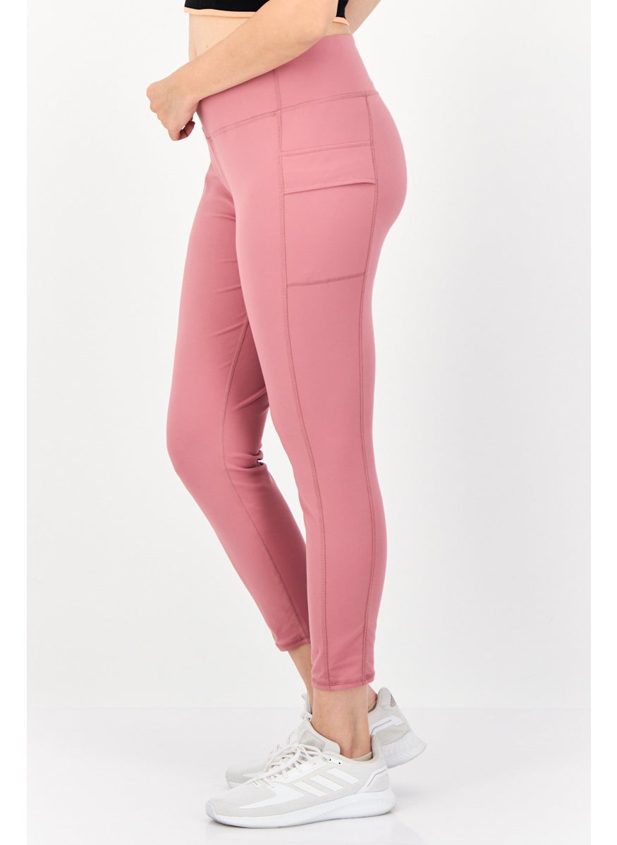 Women Sportswear Fit Training Tights, Mauve