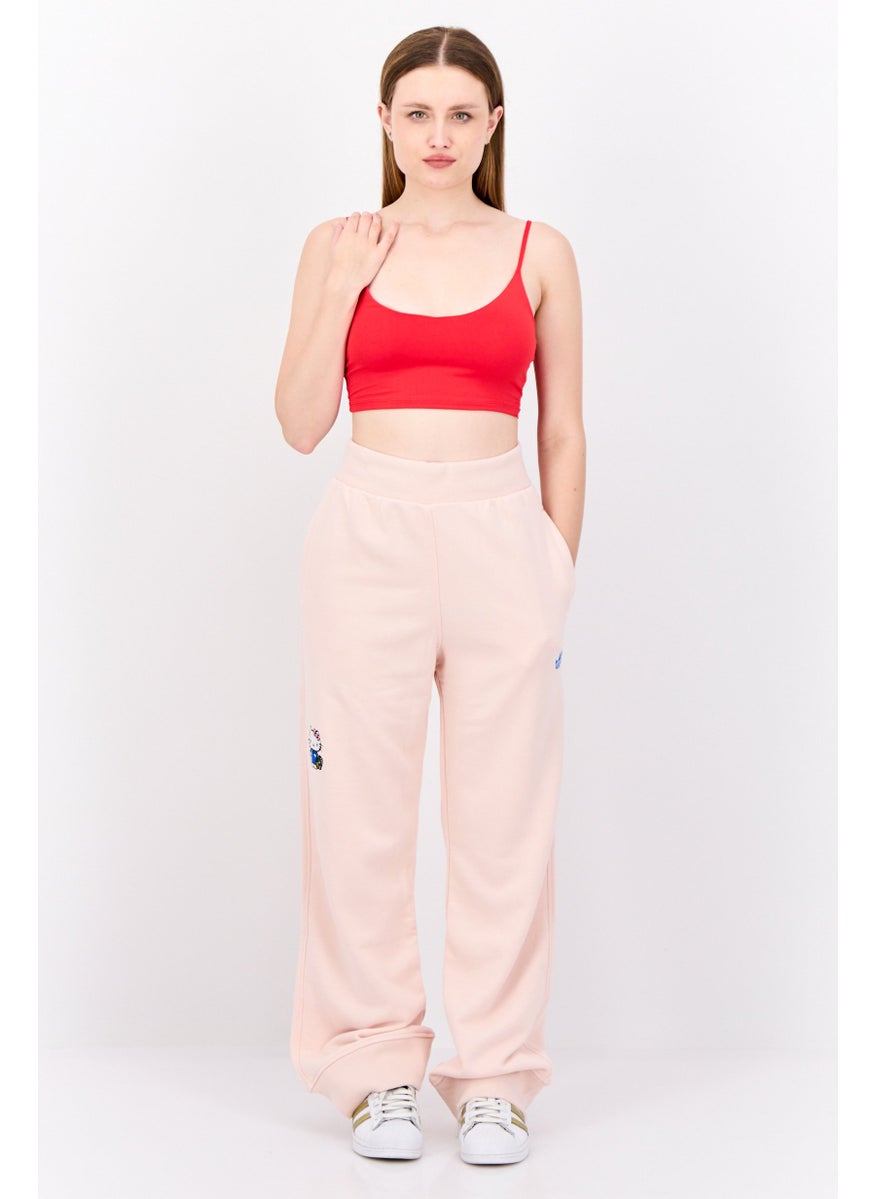 Adidas Originals x Helllo Kitty Women Sportswear Fit Outdoor Sweatpants, Light Peach