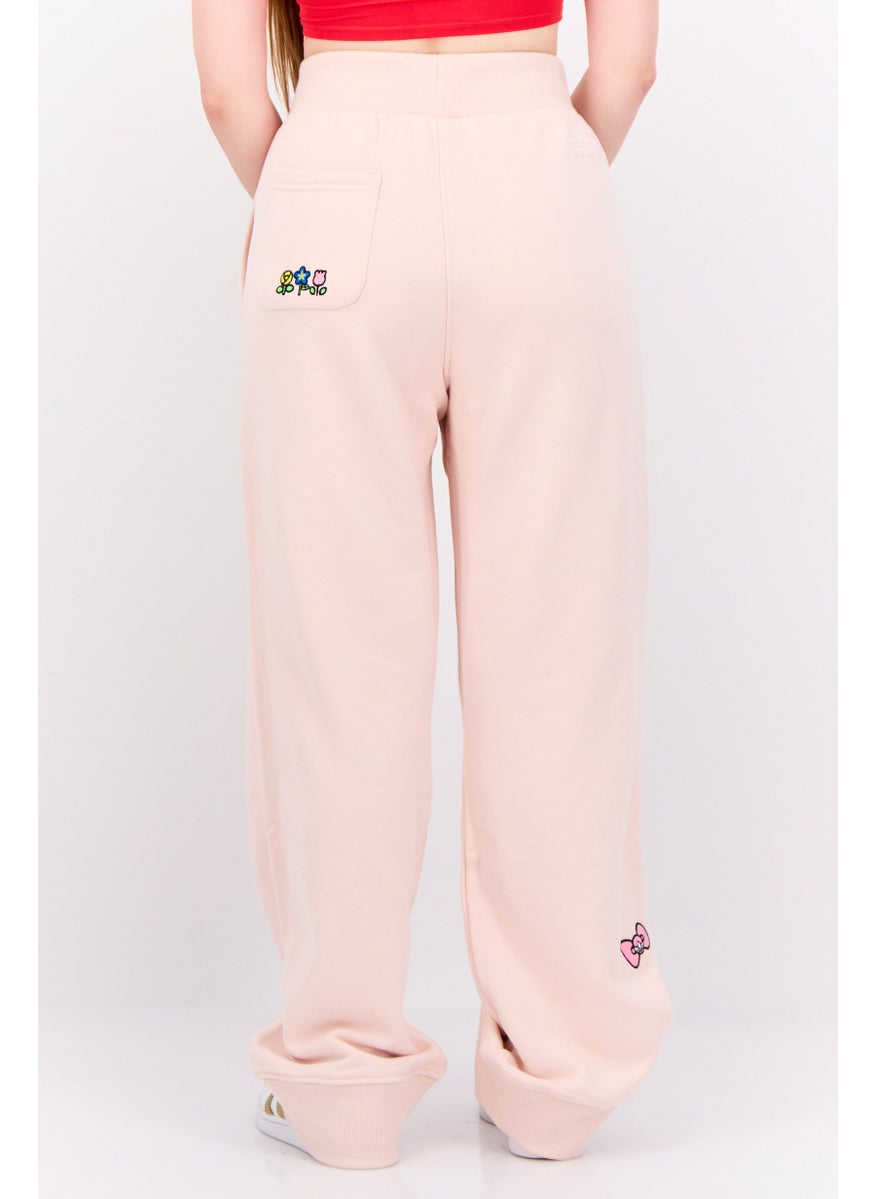 Adidas Originals x Helllo Kitty Women Sportswear Fit Outdoor Sweatpants, Light Peach