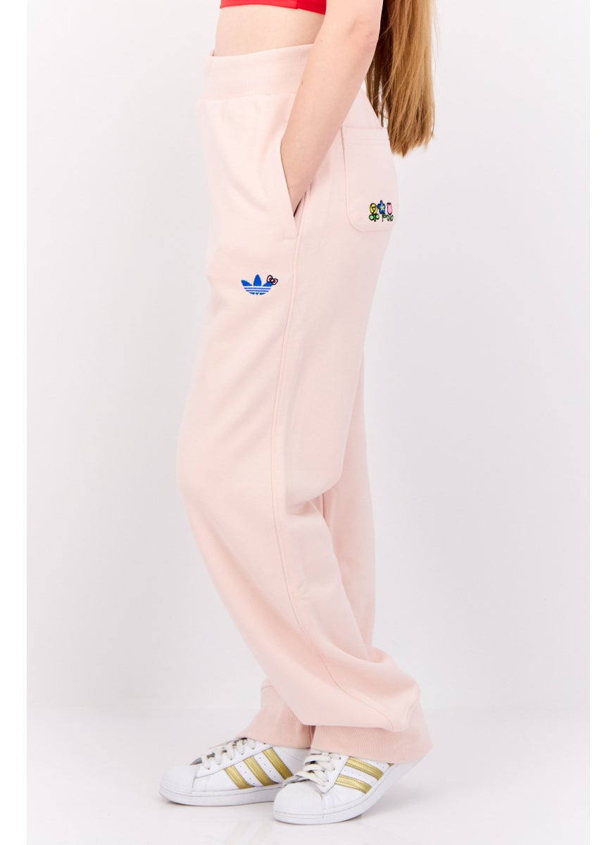 Adidas Originals x Helllo Kitty Women Sportswear Fit Outdoor Sweatpants, Light Peach
