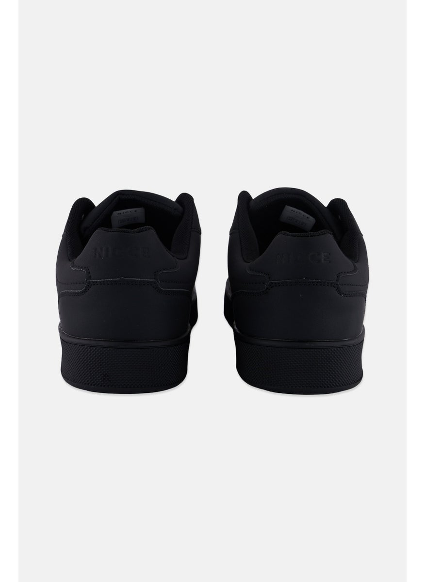 Men Lace Up Casual Shoes, Black