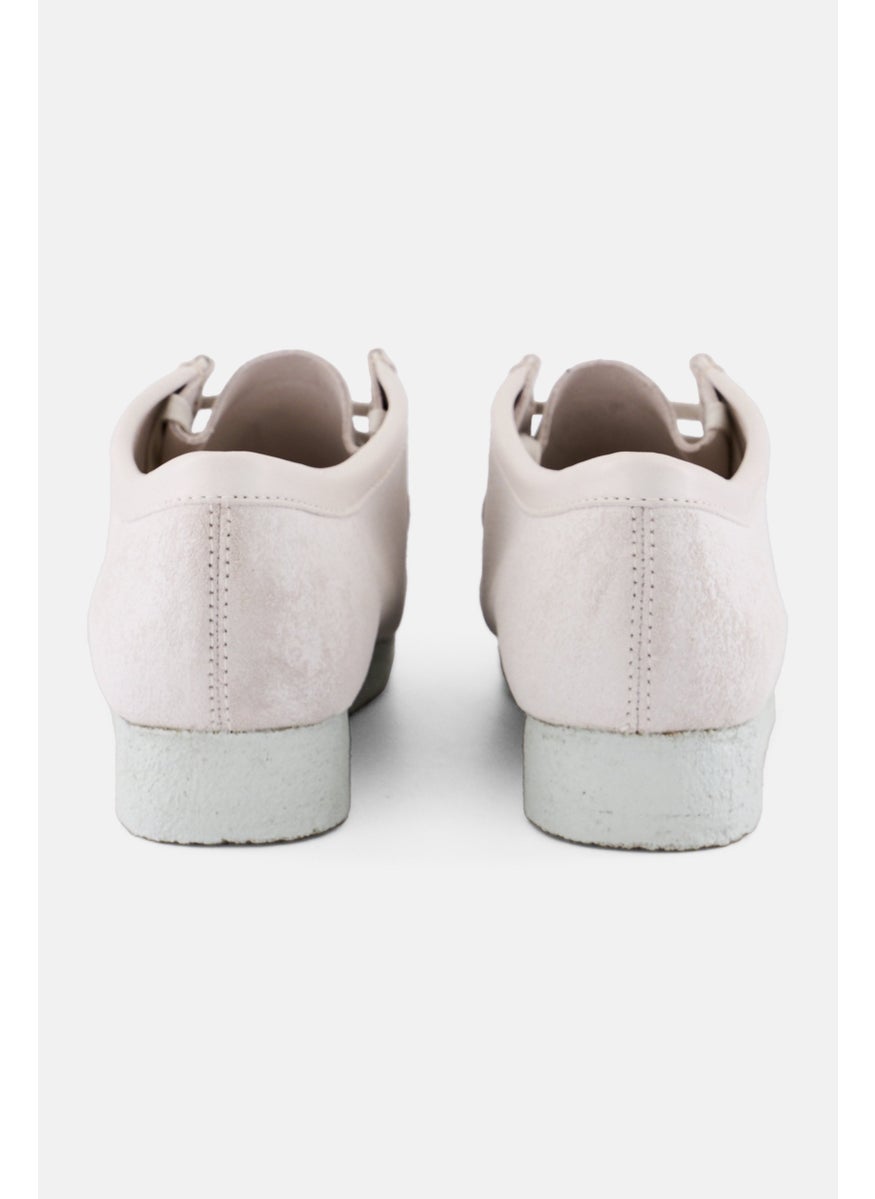 Men Standard Wallabee Lace Up Shoes, White