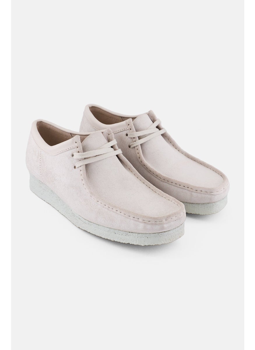Men Standard Wallabee Lace Up Shoes, White