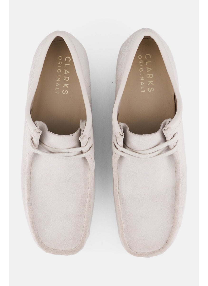 Men Standard Wallabee Lace Up Shoes, White