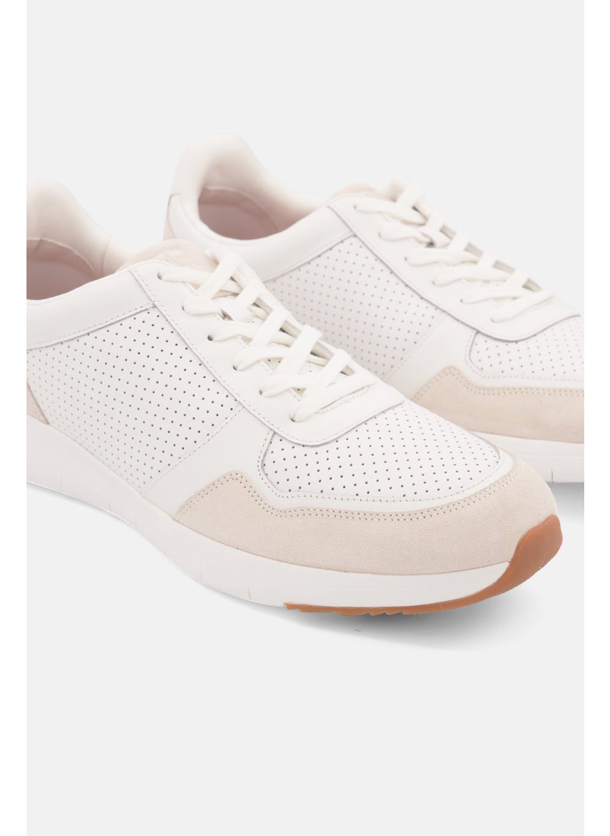 Men Anatomiflex Lace Up Casual Shoes, White