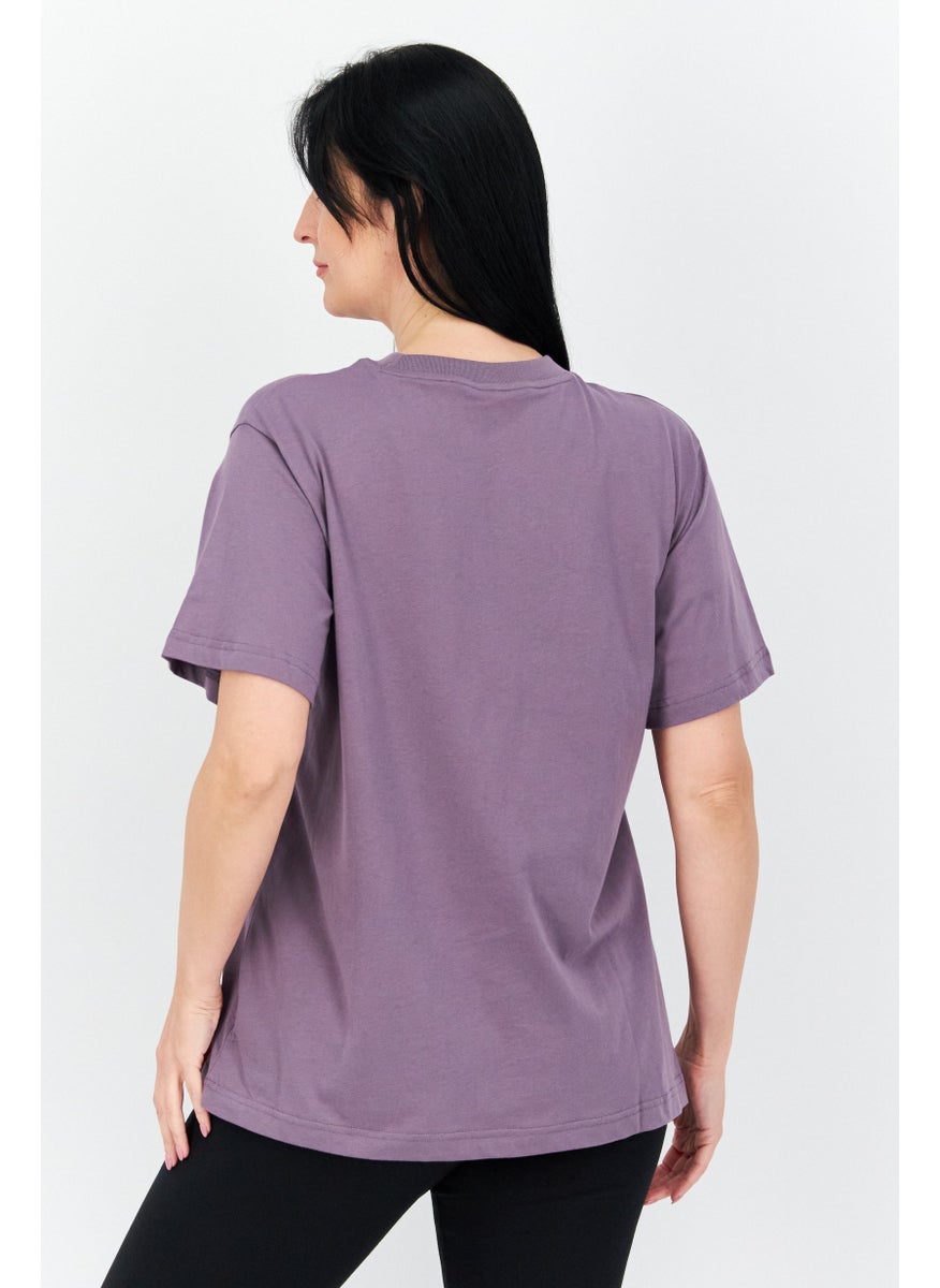 Women Sportswear Fit Training T-Shirt, Purple