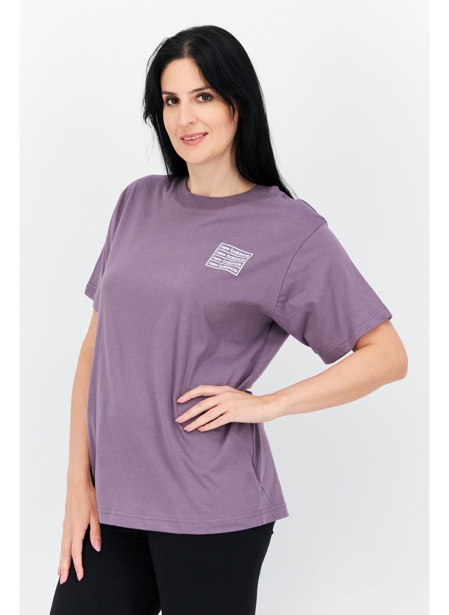 Women Sportswear Fit Training T-Shirt, Purple