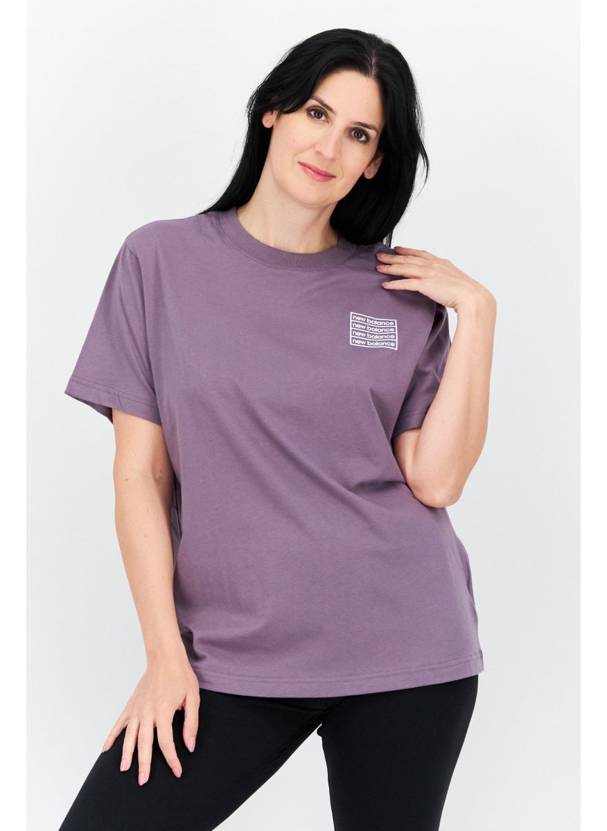 Women Sportswear Fit Training T-Shirt, Purple