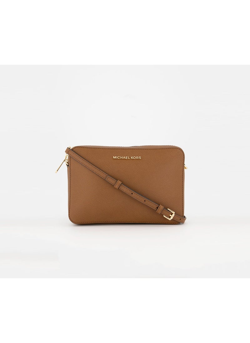 Women Leather Crossbody Bag, Luggage