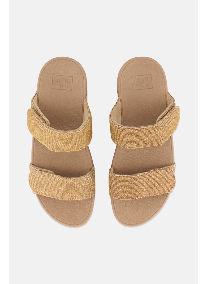 Women Lulu Velcro Closure Wedges, Taupe